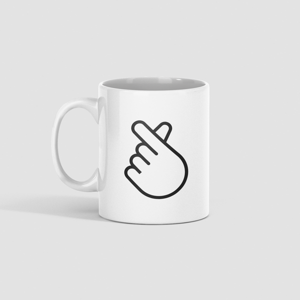 Szivecske - kerámia bögre