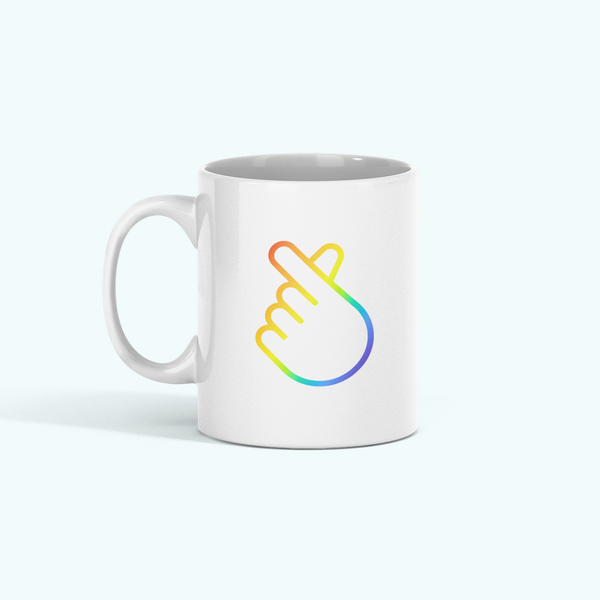 Kerámia bögre - Pride szivecske
