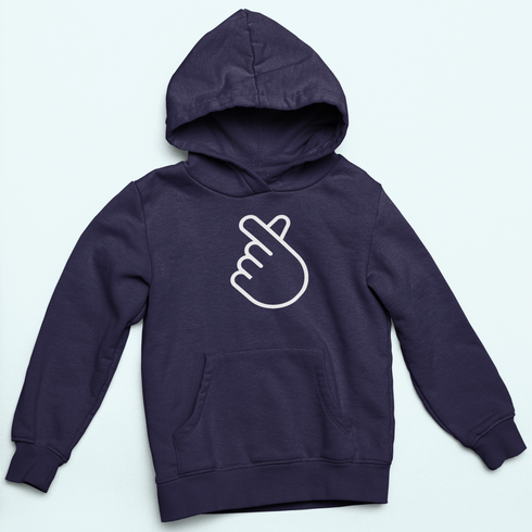 Unisex kapucnis pulóver- Szivecske