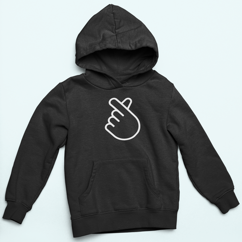 Unisex kapucnis pulóver- Szivecske