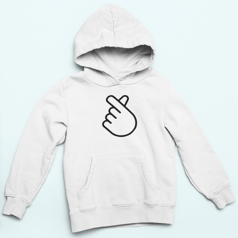 Unisex kapucnis pulóver- Szivecske