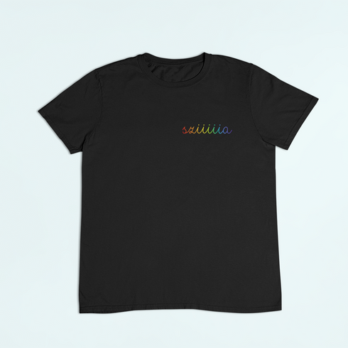 Unisex póló - Pride Sziiiiia mellkas logó