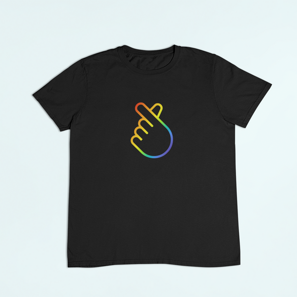 Unisex póló - Pride szivecske