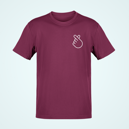 Unisex prémium póló - Szivecske mellkas logó