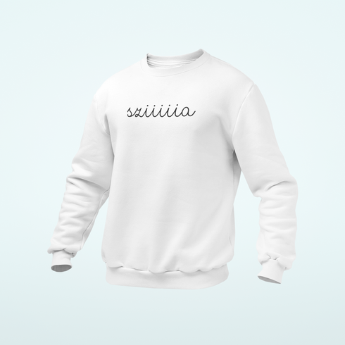 Unisex prémium környakú pulcsi - Sziiiia