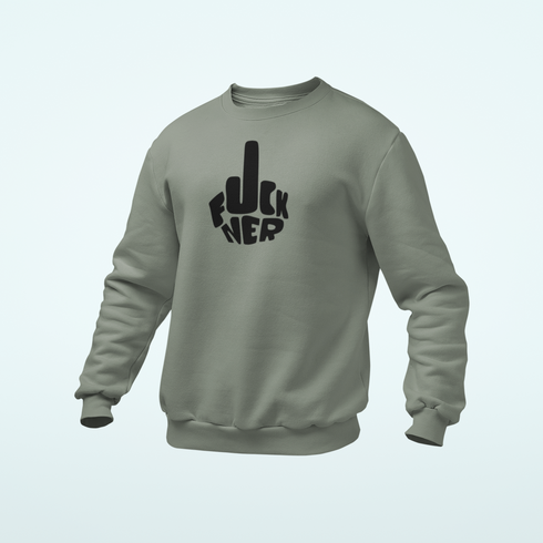 Unisex prémium környakú pulcsi - FCKNER