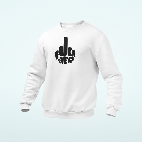 Unisex prémium környakú pulcsi - FCKNER