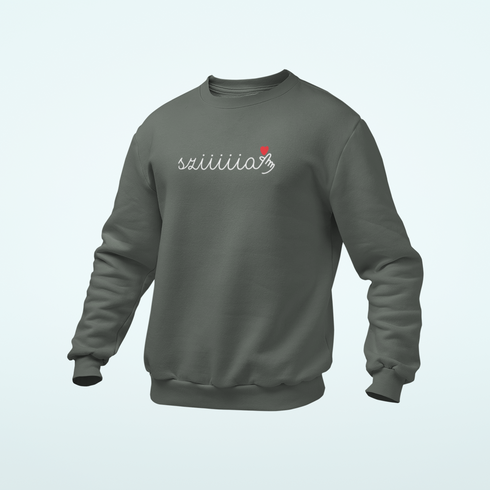 Unisex prémium környakú pulcsi - Sziiiia<3
