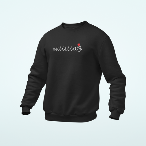 Unisex prémium környakú pulcsi - Sziiiia<3