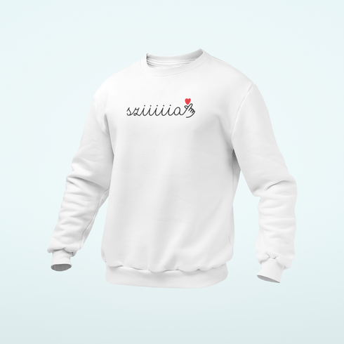 Unisex prémium környakú pulcsi - Sziiiia<3