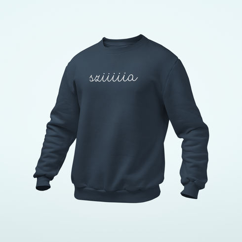 Unisex prémium környakú pulcsi - Sziiiia