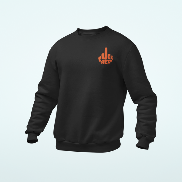 Unisex prémium környakú pulcsi - FCKNER mellkas logó