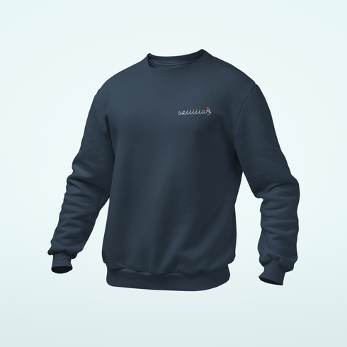 Unisex prémium környakú pulcsi - Sziiiia<3 mellkas logó