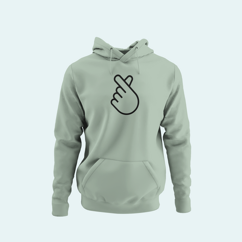 Unisex prémium kapucnis pulcsi - Szivecske