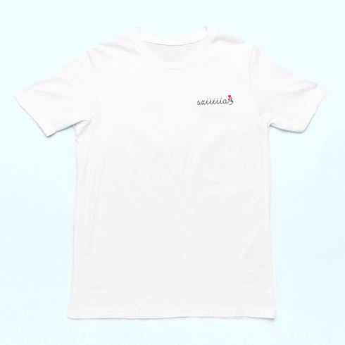 Unisex póló - Sziiiiia<3 mellkas logó