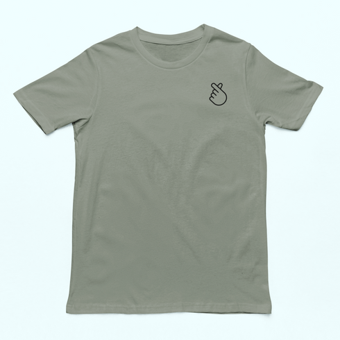 Unisex póló - Szivecske mellkas logó