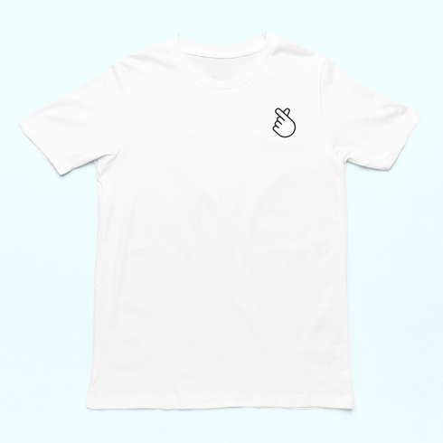 Unisex póló - Szivecske mellkas logó