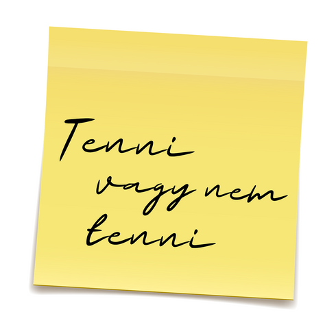 Unisex kapucnis pulóver - To do: tenni vagy nem tenni
