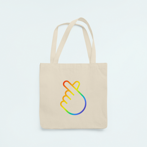 Vászontáska - Pride szivecske
